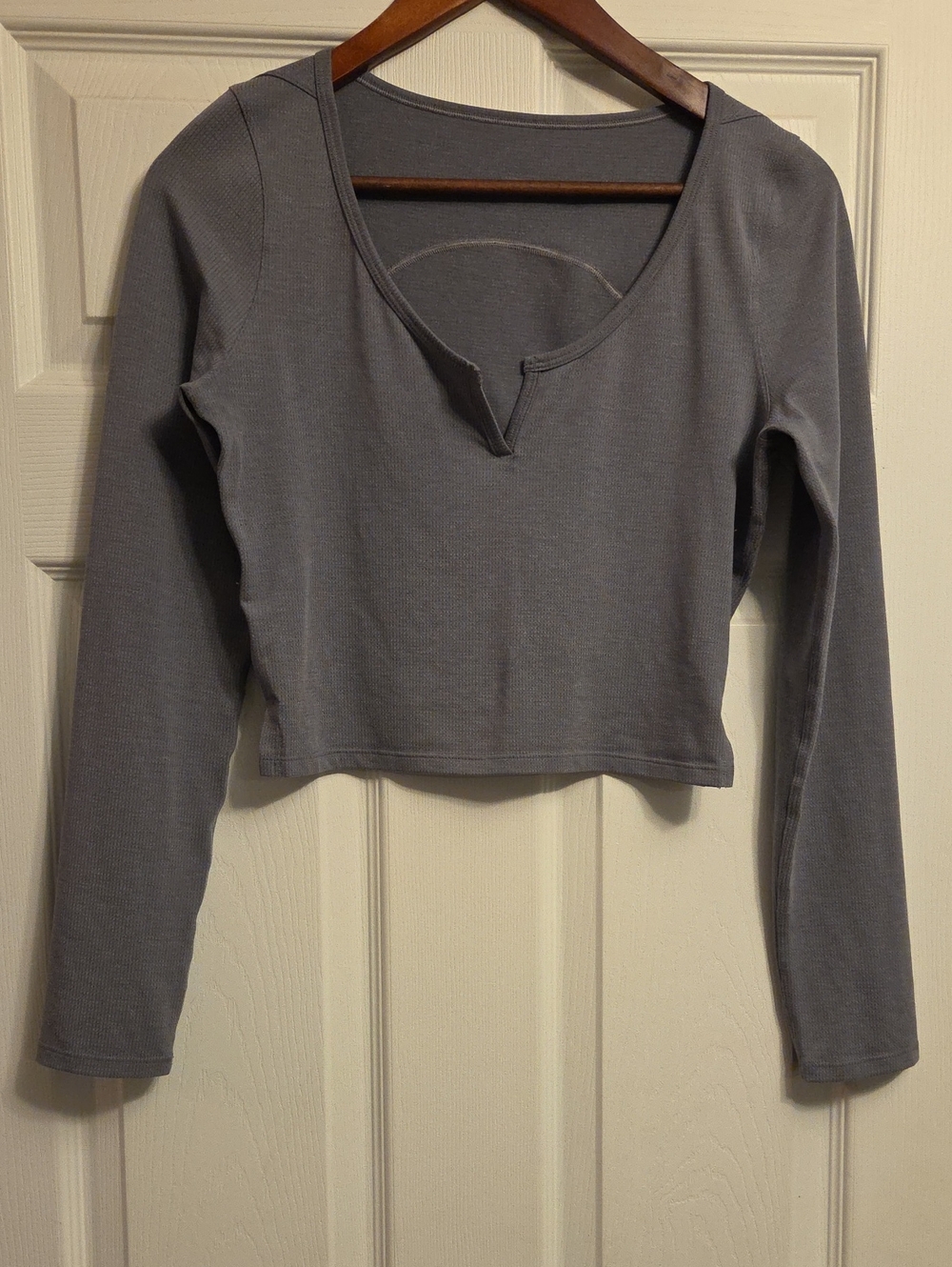 Lululemon Cropped Henley Long Sleeve